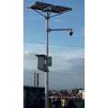 Hot Dip Galvanized Solar Power Street Polo CCTV